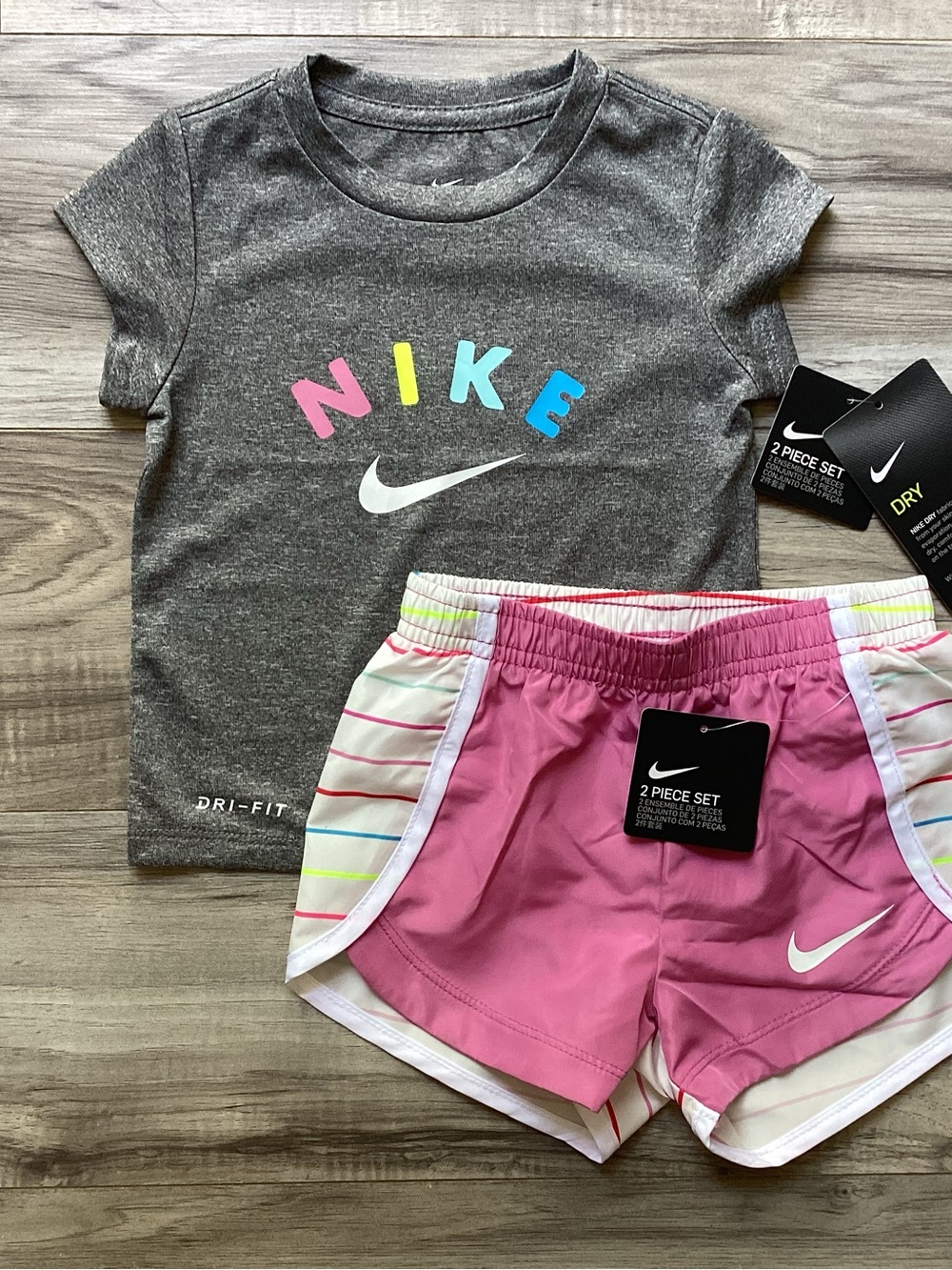 Nike DRIFIT Toddler Girls shorts set size 2T(NWT) ~FIRM, NO OFFERS~